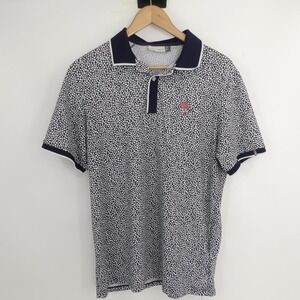 KJUS Polo Shirt Sport Fit Lance All Over Print UPF 30 Men's 52 Large‎